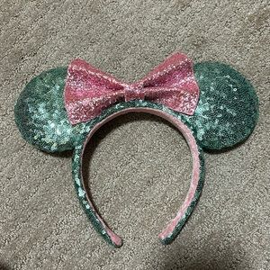 Disney Pink and Green Minnie Ears